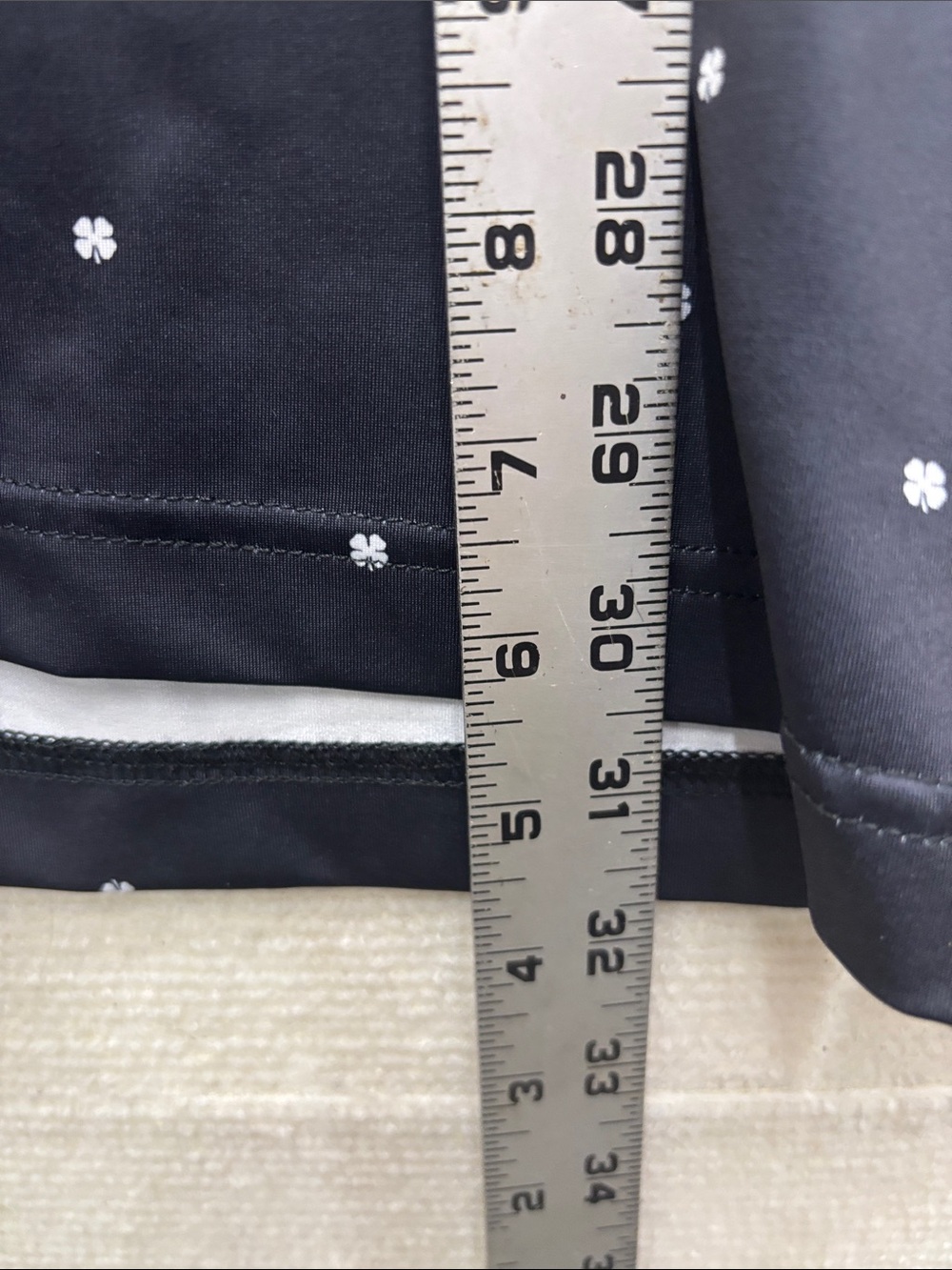 Black Clover XXL Men’s Black Polo with Micro Dot Print - Picture 6 of 9